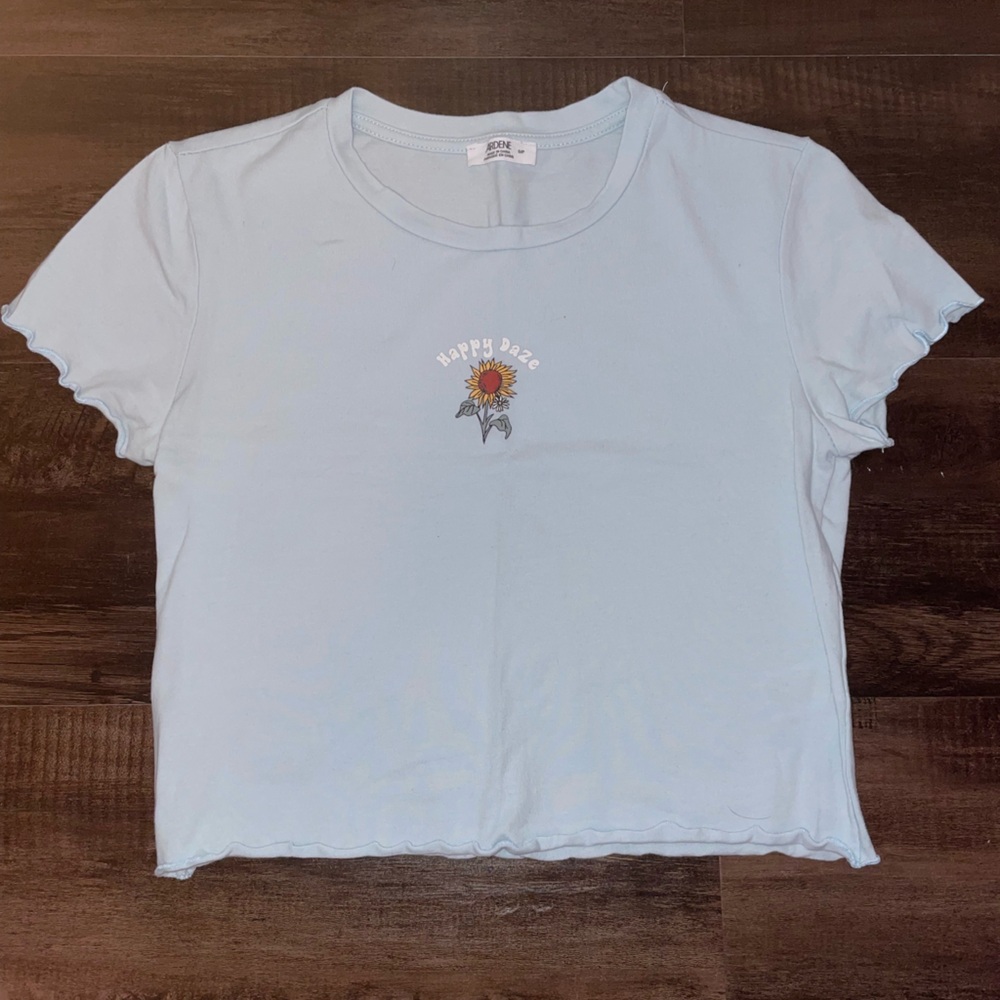 Blue Cropped Tshirt